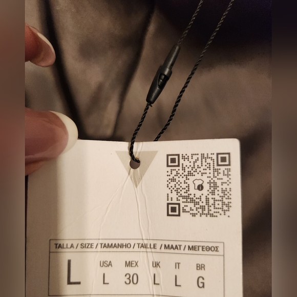 Zara Gray Satin Slip Maxi Dress with Open Back and Spaghetti Straps BNWT - Picture 13 of 13